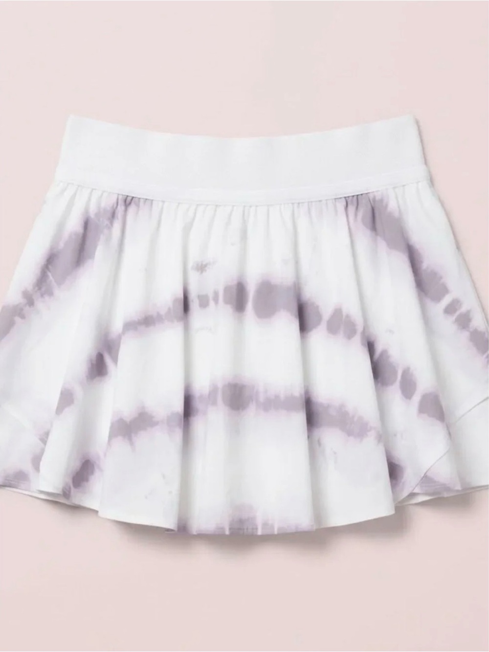 lululemon court rival White and Light Purple Tie-Dye Tennis Skirt